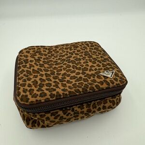 Bottega Veneta Leopard Print Cosmetic Bag